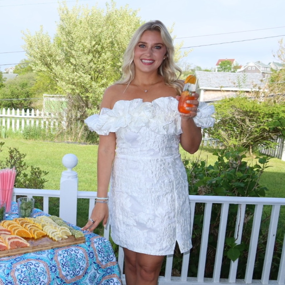 White off the shoulder dress